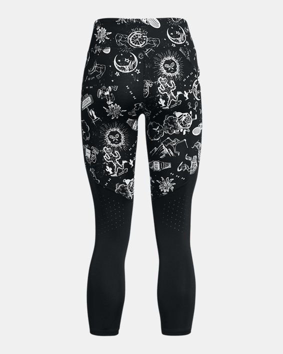กางเกงรัดรูปเหนือข้อเท้า UA Launch สำหรับผู้หญิง in Black image number 5
